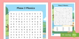Phase 2 Phonics Word Searches