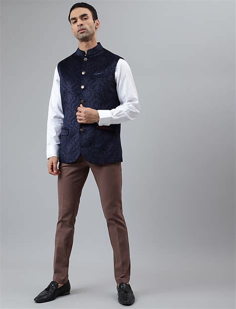 Buy Self Design Mandarin Waistcoat at Marks & Spencer