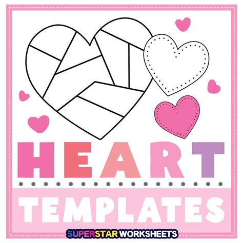 Free printable heart stencils free, Download Free printable heart ...