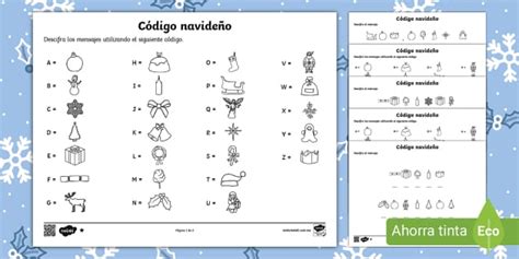 Código navideño - 3 niveles (teacher made) - Twinkl