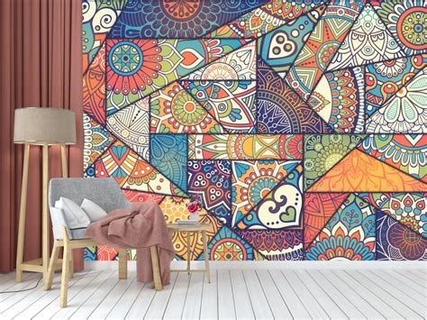 Modern Indian Pattern Seemless Wallpaper – Myindianthings