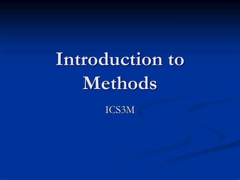 Methods Basics 的图像结果