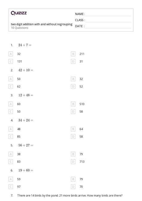 Image result for Two-Digit Addition Math for Grade 2