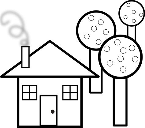 House black and white house clip art free black and white clipart ...
