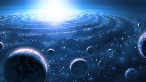 #space #planet #universe #cosmos #blue space art fantasy art #galaxy # ...