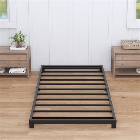Amazon.com: Nailsong 4 Inch Twin XL Bed Frames Low Profile, XL Twin Bed ...