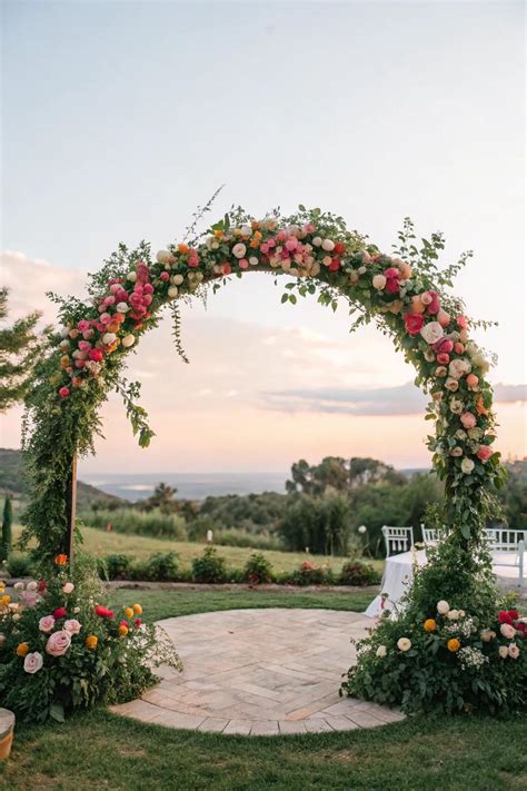 16+ Stunning Round Wedding Arch Ideas