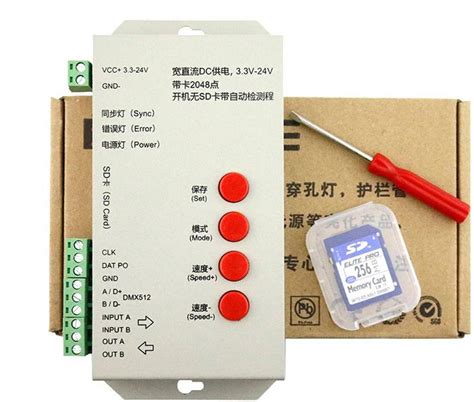 Divinext T-1000S LED RGB Full Color Controller SD Card Pixels ...