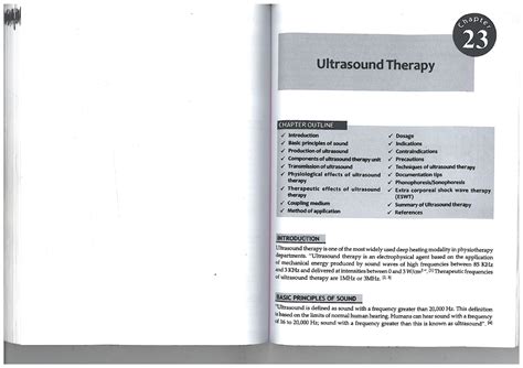 Ultrasound Therapy Study Notes - Course Code: ELEC 343 - Studocu