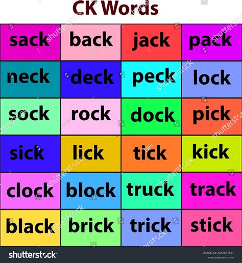 17 Ck Spelling Images, Stock Photos & Vectors | Shutterstock