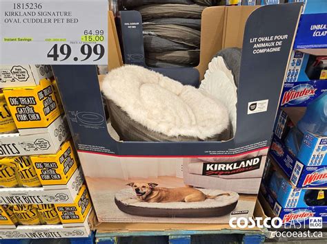 1815236 KIRKLAND SIGNATURE OVAL CUDDLER PET BED 15 00 INSTANT SAVINGS ...