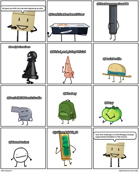 ONE camp part 1 - Comic Studio