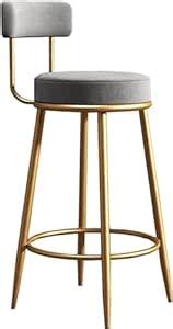 Nutech Decor Iron Velvet Counter Stools: Upholstered Barstools With ...