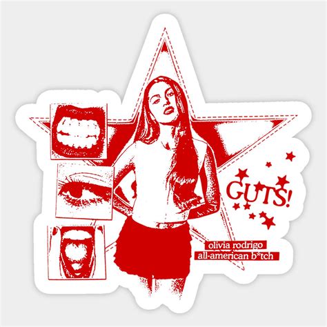 Olivia Rodrigo - Star Sticker in 2025 | Cute laptop stickers, Music ...