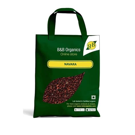B&B Organics Navara red rice 5 kg/Laal Chawal/Certified organic/Natural ...