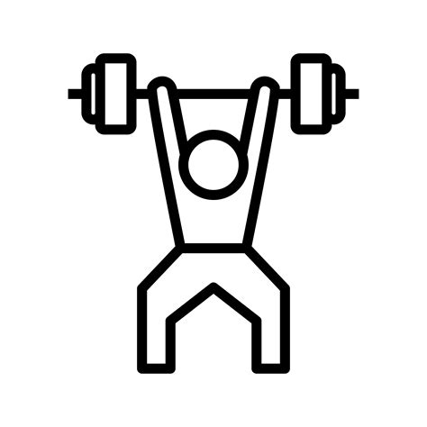 Weight Lifting Clip Art Black And White