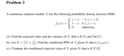 Image result for Continuous Random Variable Probability Density Function