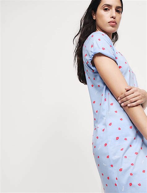 Buy Cotton Modal Kiss Nightdress at Marks & Spencer