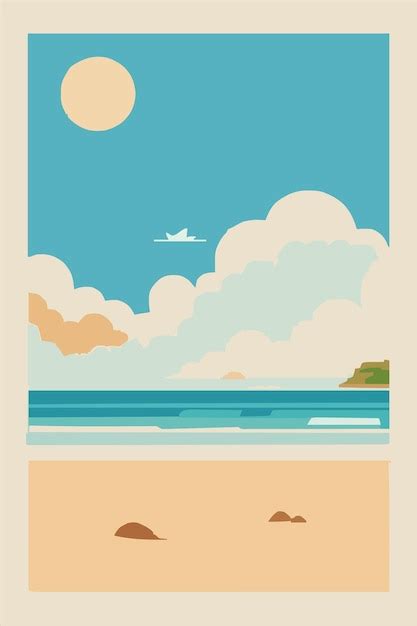 Image result for Plane Flying Over Beach Drawing