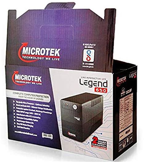 Microtek Legend 650 Legend 650VA UPS 230 V Line-interactive Tower Model ...