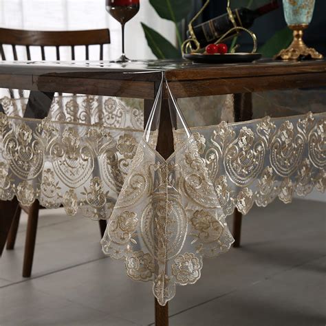 Amazon.com: Dimatic Clear Plastic Waterproof Tablecloth, Vinyl PVC ...