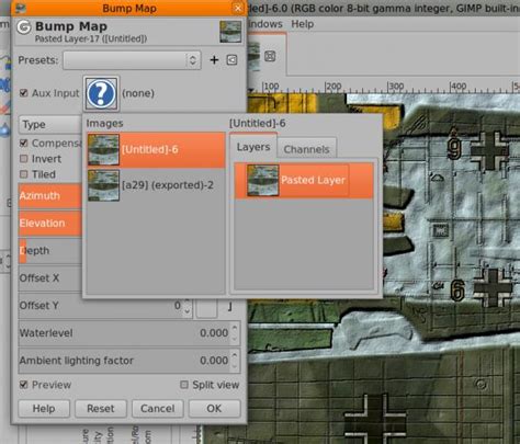 Image result for GIMP Bump Map Tutorial