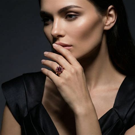 Seraphine Rouge By BUTIGINI | Majestic Floral Garnet Ring | Lab Grown ...