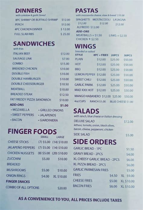 Pop-N-Pizza Menu - Updated September 2025