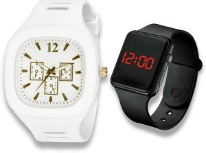 Style Worth White_3 Square Watches For Men Analog Watch - For Men - Buy ...