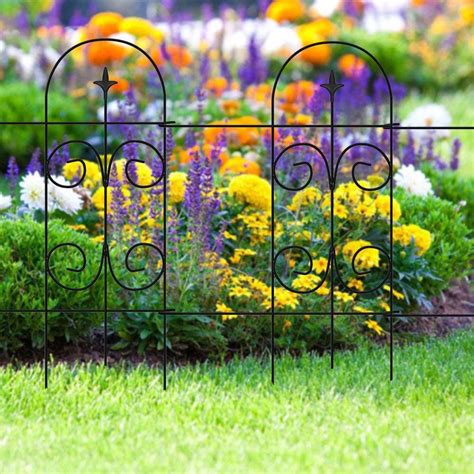 Amagabeli Decorative Garden Fence 32inx12ft Fencing Rustproof 7 Pack ...
