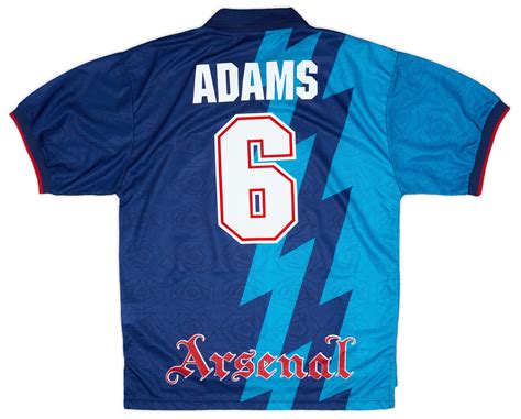 1995-96 Arsenal Away Shirt Adams #6 - 9/10 - (L)