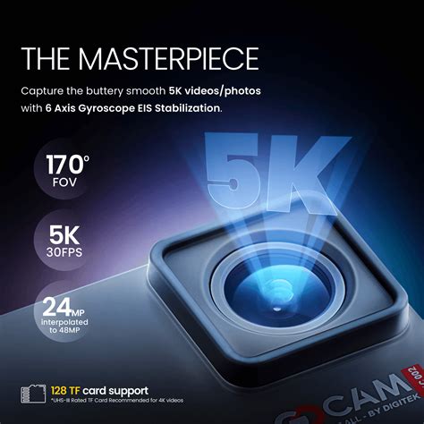 Buy Digitek GoCam 5K 60FPS 24MP Ultra HD Sports Action Camera Online