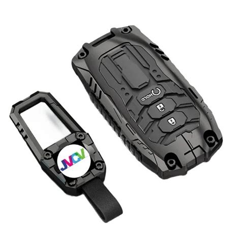 JVCV® Metal Key Cover with Keychain – Honda 3/4‑Button Smart Keys (Cit