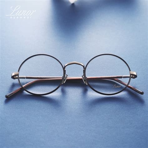 德国Lunor新款M10 02手工文艺超轻复古圆框眼镜架官方授权现货_虎窝淘