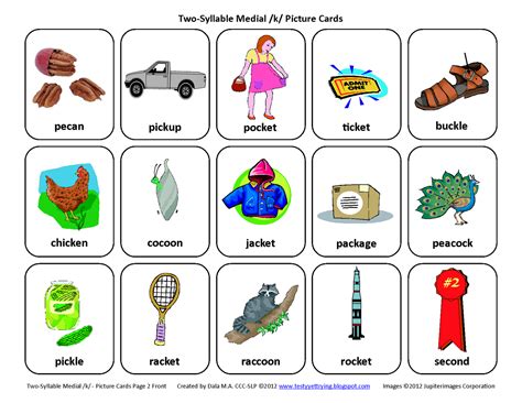 List Of K Words Speech Therapy at Stephanie Felder blog