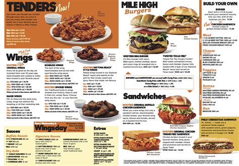 Hooters Restaurant Food
