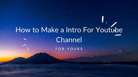 How to Make Intro Video 的图像结果