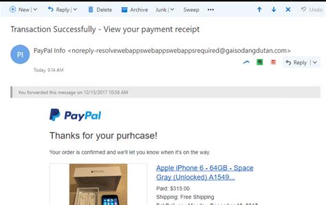 Image result for Scam Email Real Life Examples