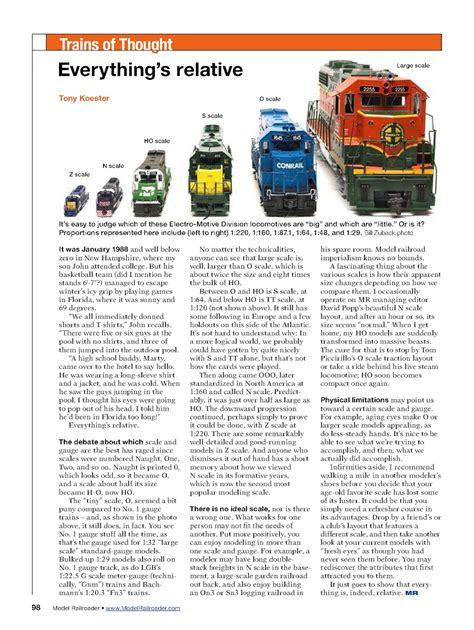 List Of Model Train Scales at Phyllis Spain blog