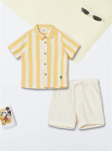 Buy Boys Striped Shorts Set Online at just Rs. 699.0 - 1000015342139 ...