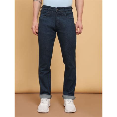 Buy Wrangler Men's Blue Millard Straight Fit Mid Rise Light Fade Jeans ...