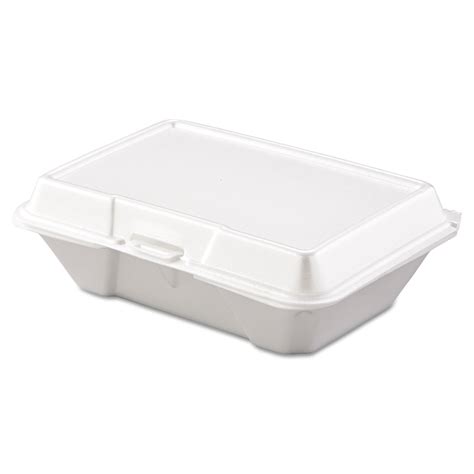 Dart 90HT3R Large Foam Carryout, Food Container, 3-Compartment, White ...