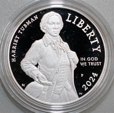 2024 P Harriet Tubman Proof Silver Dollar Coin Box and COA ...