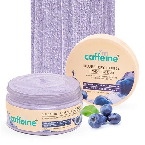 Buy Mcaffeine Blueberry Breeze Body Scrub for Glowing Skin With Coffee ...