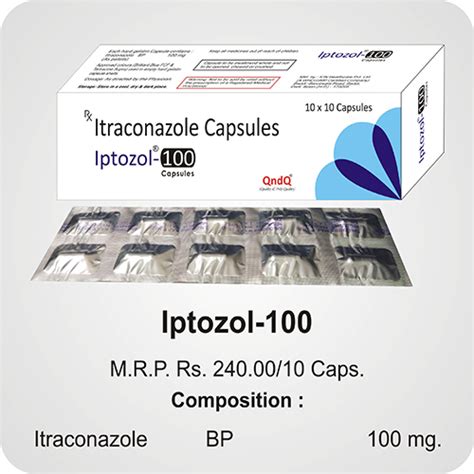 Iptozol 100 Capsules (Aluminum Foil) Medibyte A Division of Dr. Kumars