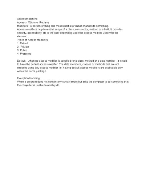 Image result for Access Modifiers Programming