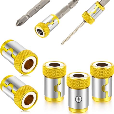 5 Pieces Magnetic Screw Ring Bit Magnetizer Ring Metal Magnetizer Screw ...