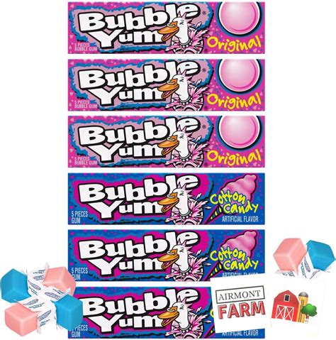 Amazon.com : Hersheys Bubble Yum Regular, 5-Count (Pack of 18 ...