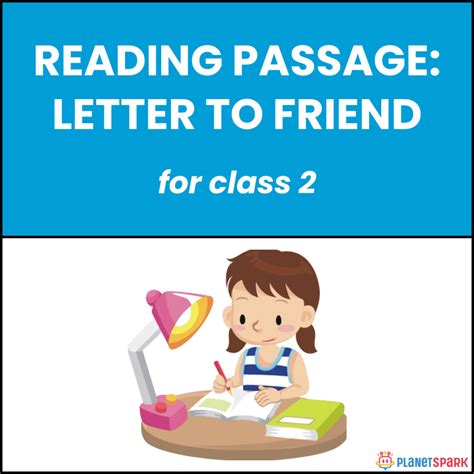 Class 2 Reading Passage on Letter to a Friend | PlanetSpark