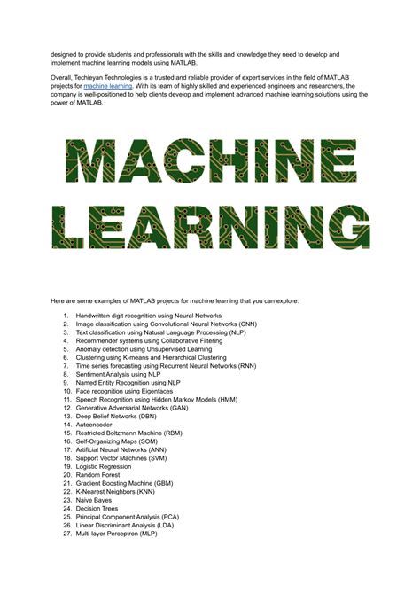 Image result for Machine Learning Projects Using MATLAB